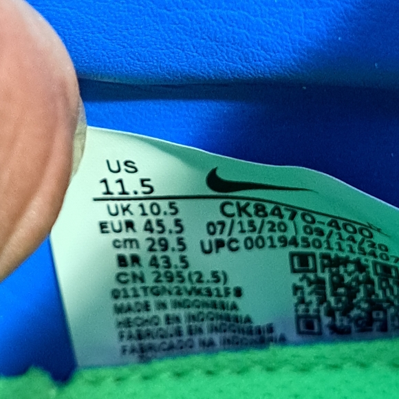 Nike Phantom GT2 Academy Dynamic Fit MG blue Mens Size 11.5 indoor turf - Picture 7 of 7